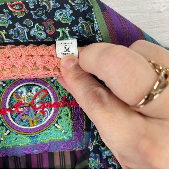 Robert Graham Macfarland Classic Fit Multicolor Striped Button Down Shirt - Picture 6 of 6